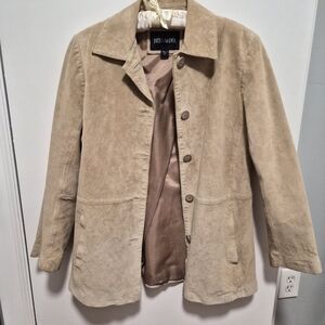 Bernardo Light Tan Suede Jacket